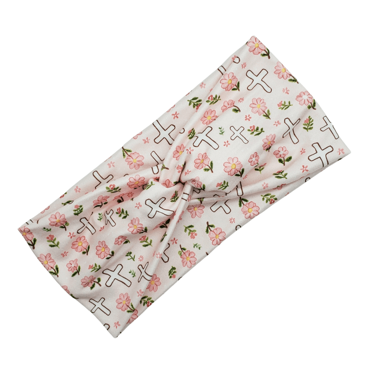 Floral Cross Headband - The Harley Co.