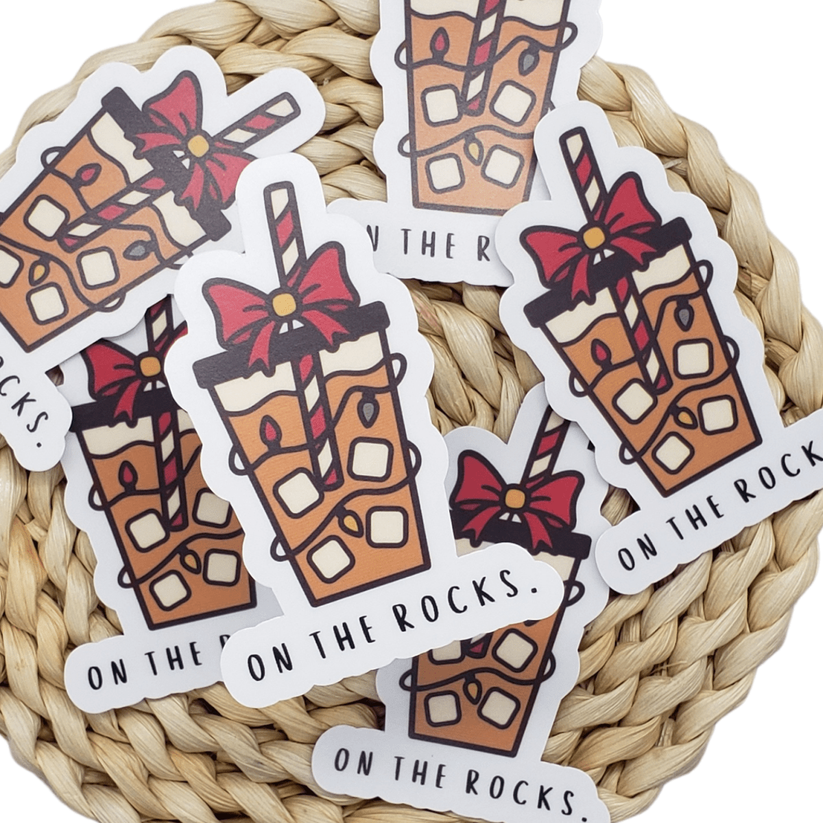 Holiday Iceed Coffee Sticker - The Harley Co.