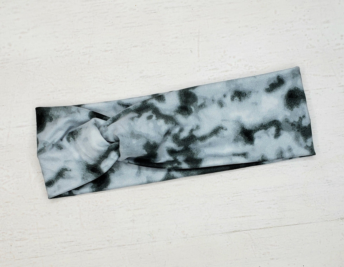 Black & White Tie-Dye Headband