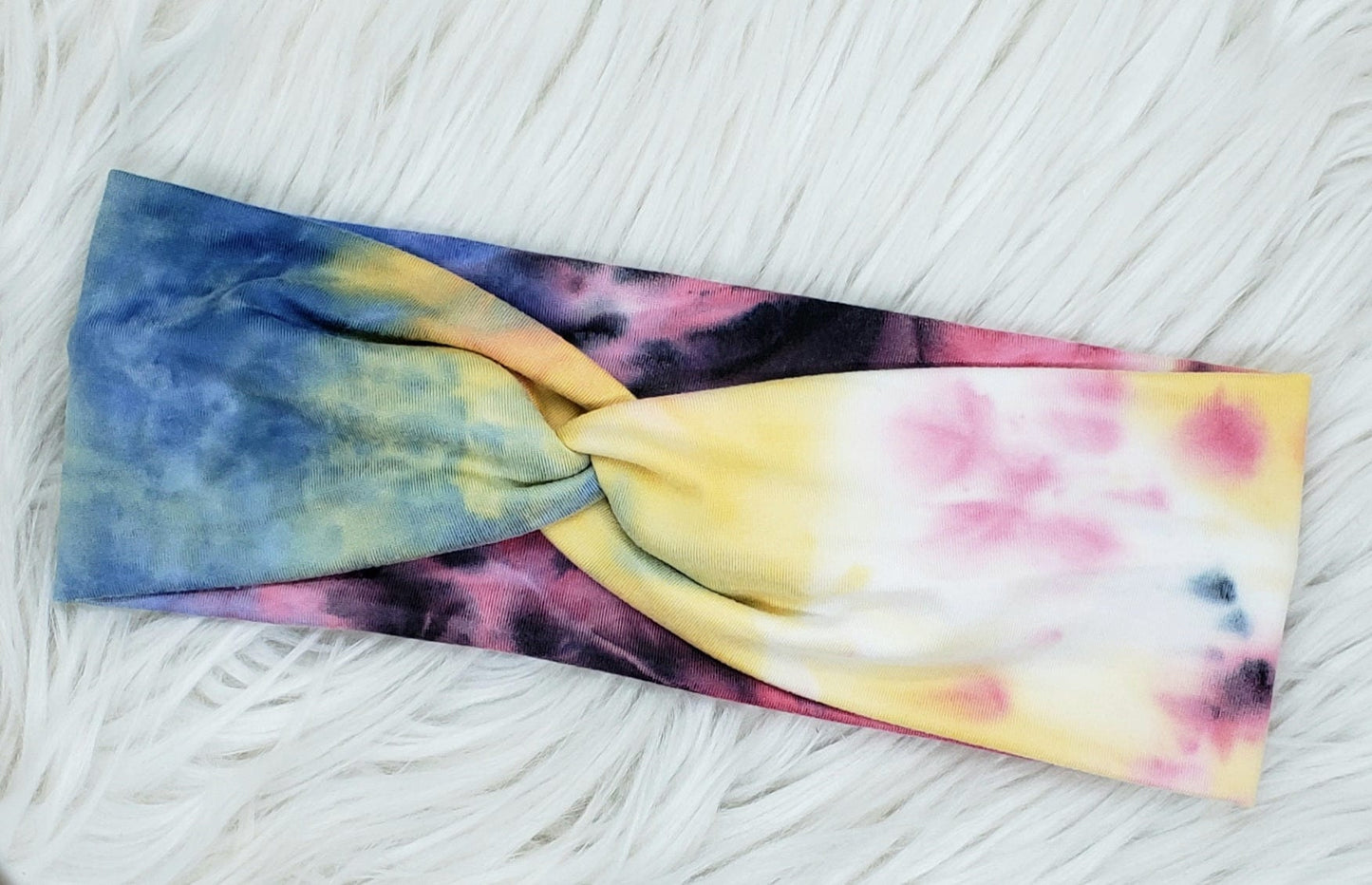Bright Tie Dye With Black Headband