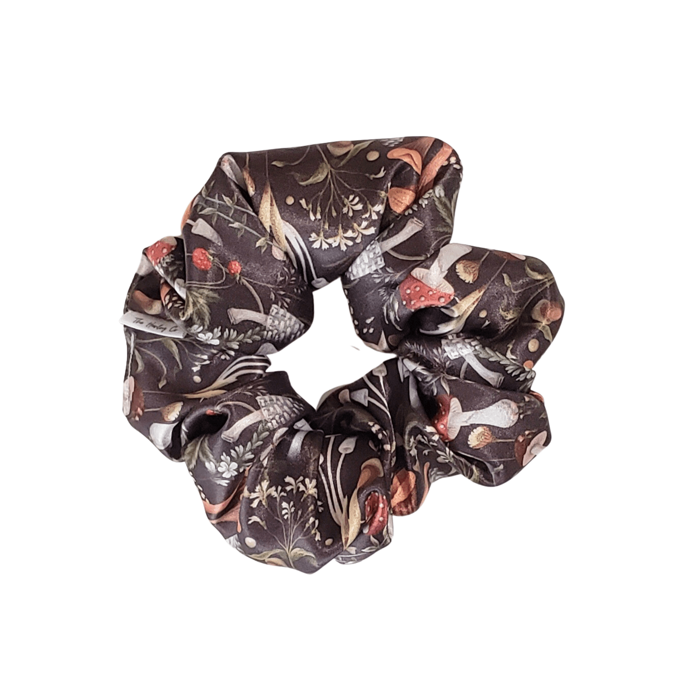 Whimsical Mushroom Scrunchie
