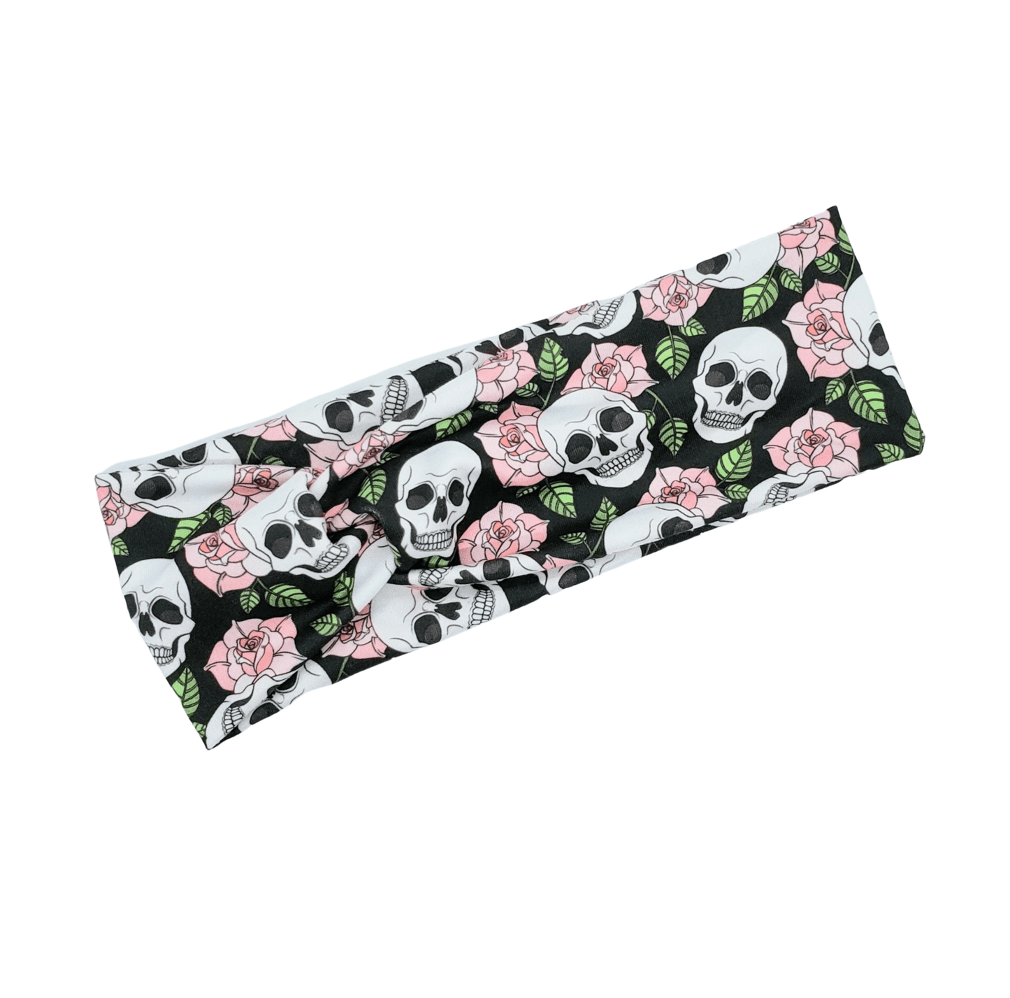 Skull & Flower Headband