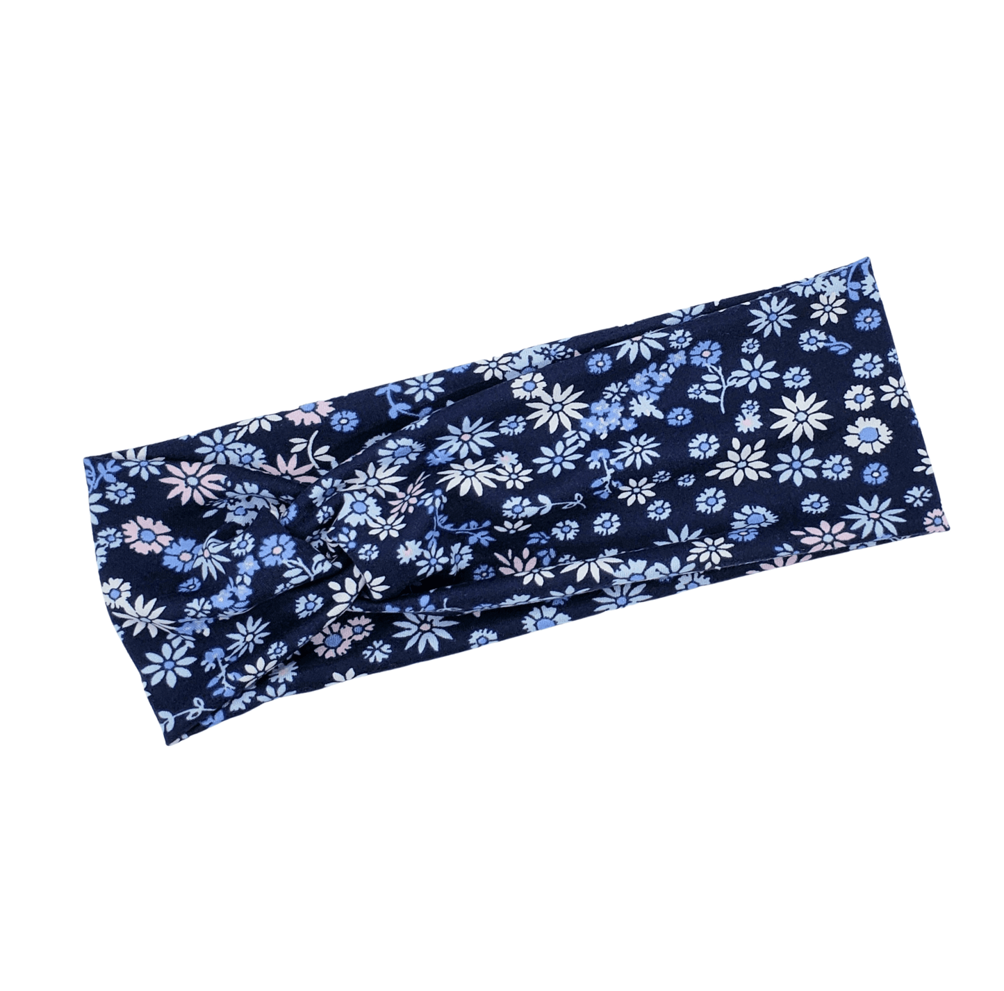 Navy Little Flower Headband