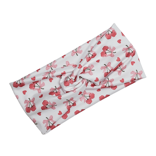 Bow Cherry Headband - The Harley Co.