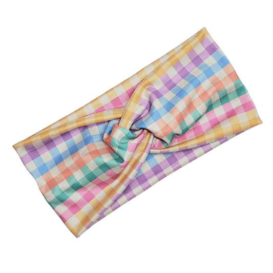 Bright Plaid Headband - The Harley Co.