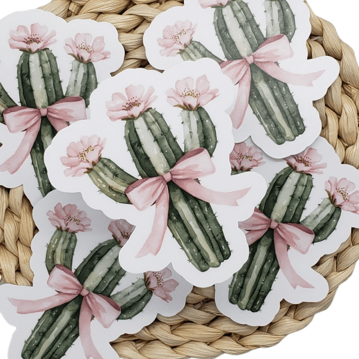 Cactus & Bow Sticker - The Harley Co.