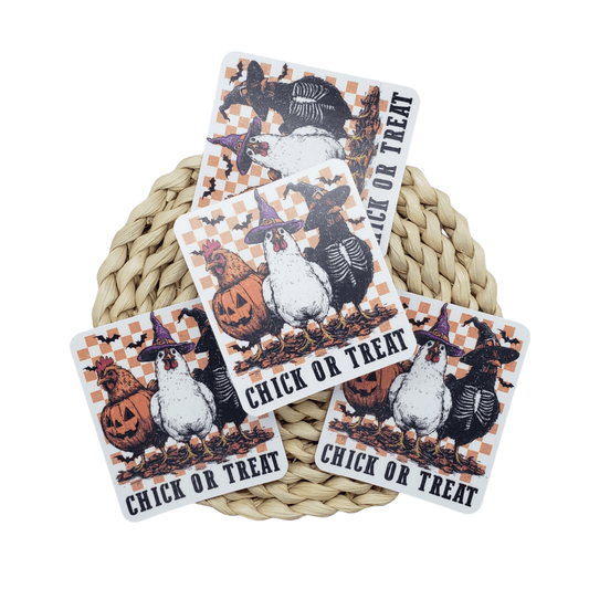 Chick - Or - Treat Sticker - The Harley Co.
