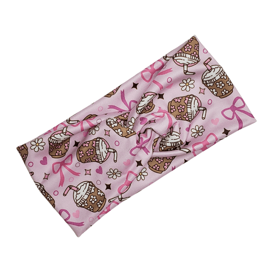 Coffee & Bow Headband - The Harley Co.