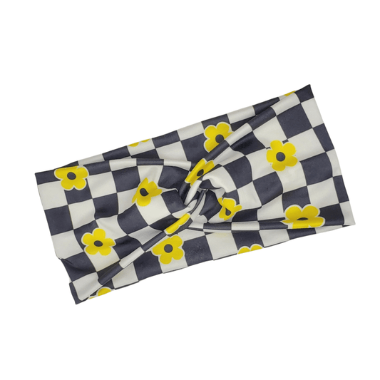 Daisy Checkered Headband - The Harley Co.