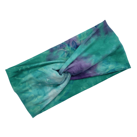 Jade & Purple Twist Tie - Dye Headband - The Harley Co.