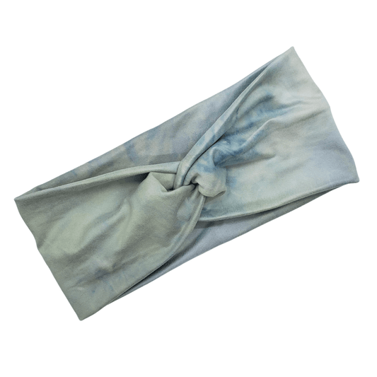Light Sage & Blue Tie - Dye Headband - The Harley Co.