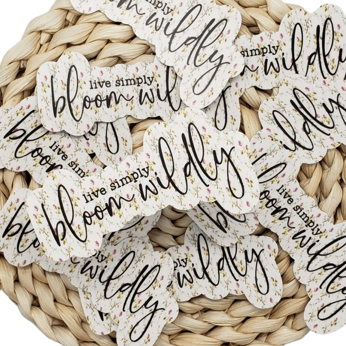 Live Simply, Bloom Wildly Sticker - The Harley Co.