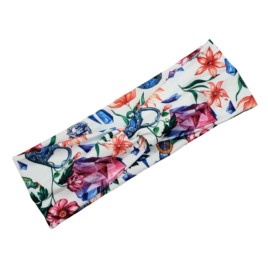 Lock & Anchor Floral Headband - The Harley Co.