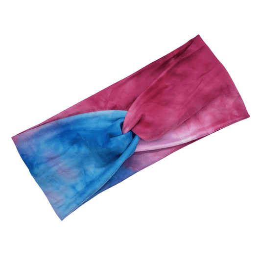 Magenta & Blue Tie - Dye Headband - The Harley Co.
