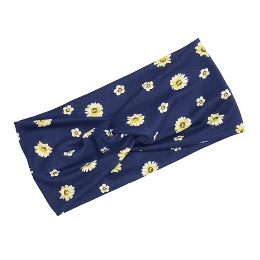 Navy Floral Headband - The Harley Co.