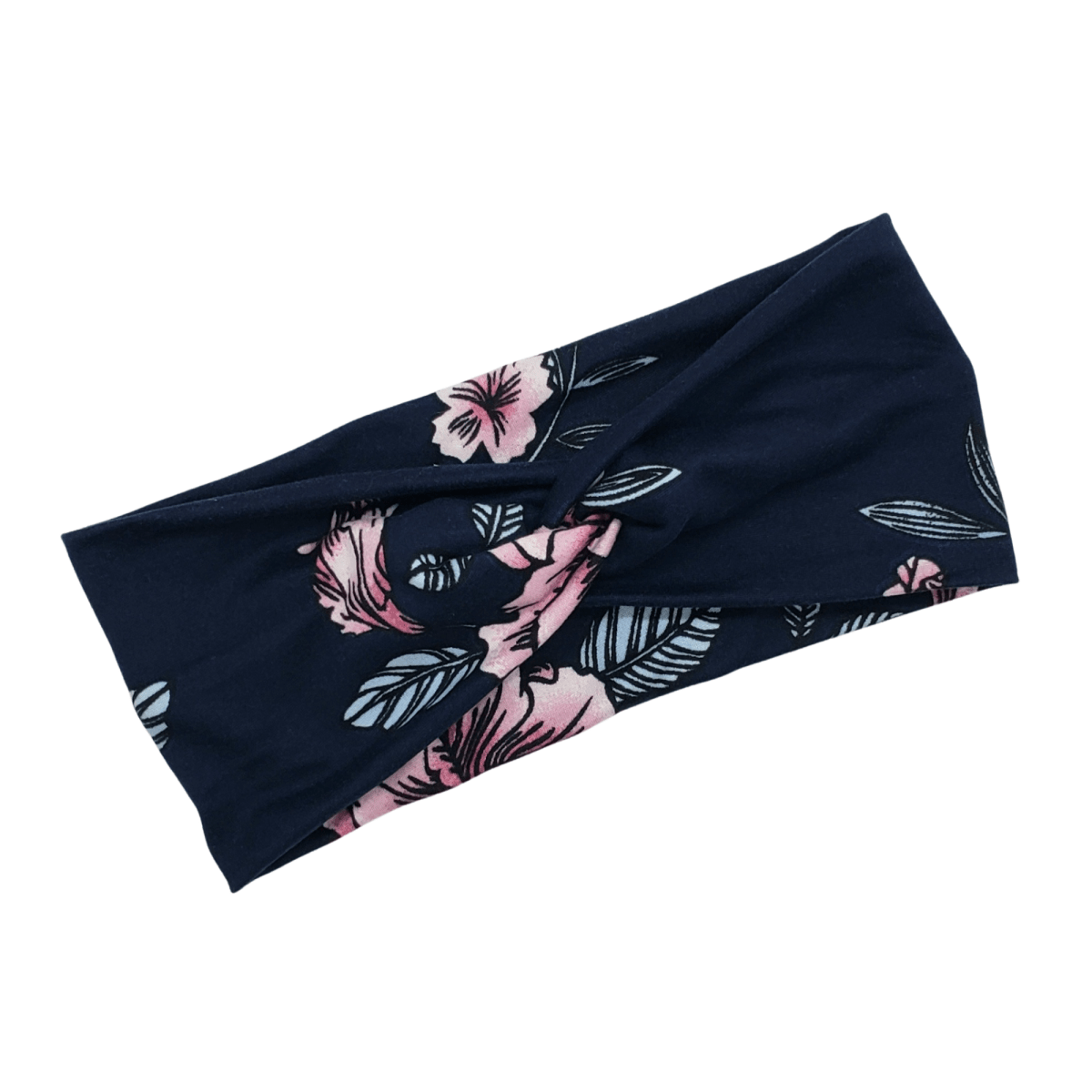 Navy Floral Headband - The Harley Co.