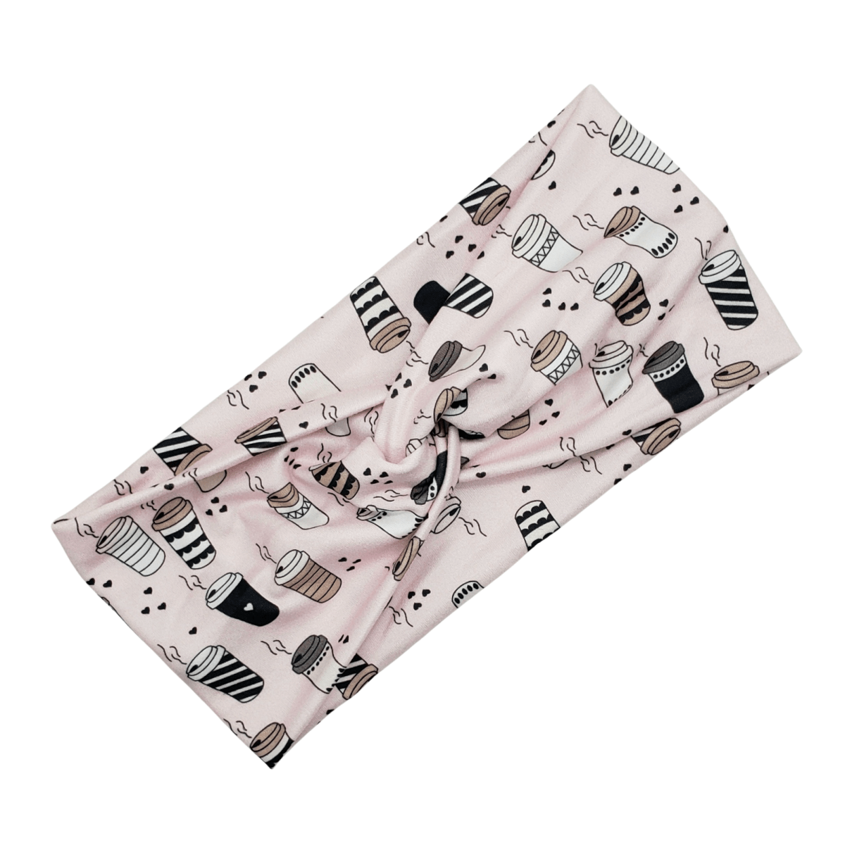 Pink Coffee Cup Headband - The Harley Co.