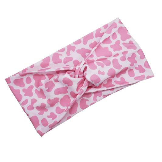 Pink Cow Headband - The Harley Co.