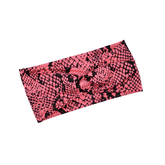 Pink Snakeskin Headband - The Harley Co.