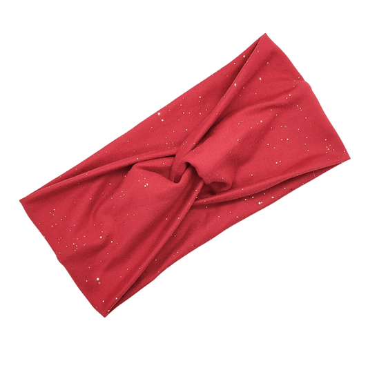 Red with Gold Glitter Headband - The Harley Co.