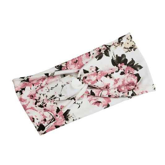White Floral Headband - The Harley Co.