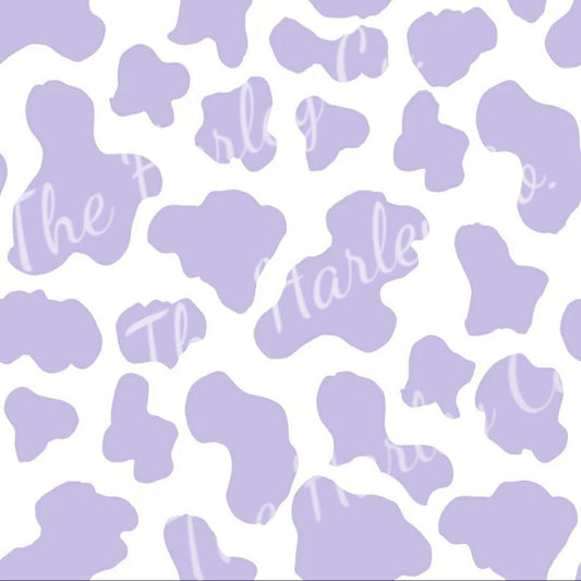 Purple Cow Print Preorder Fabric