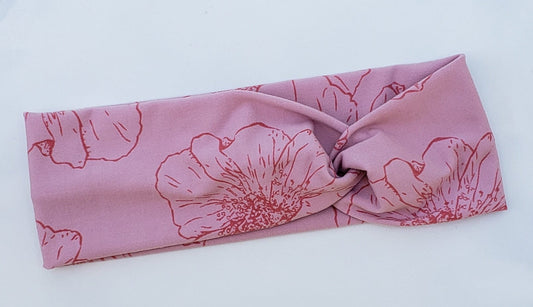 Pink Floral Headband