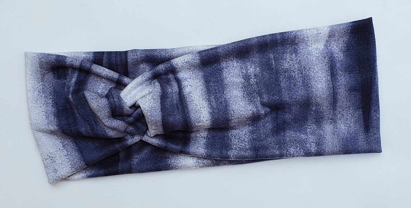 Blue Tie-Dye Headband