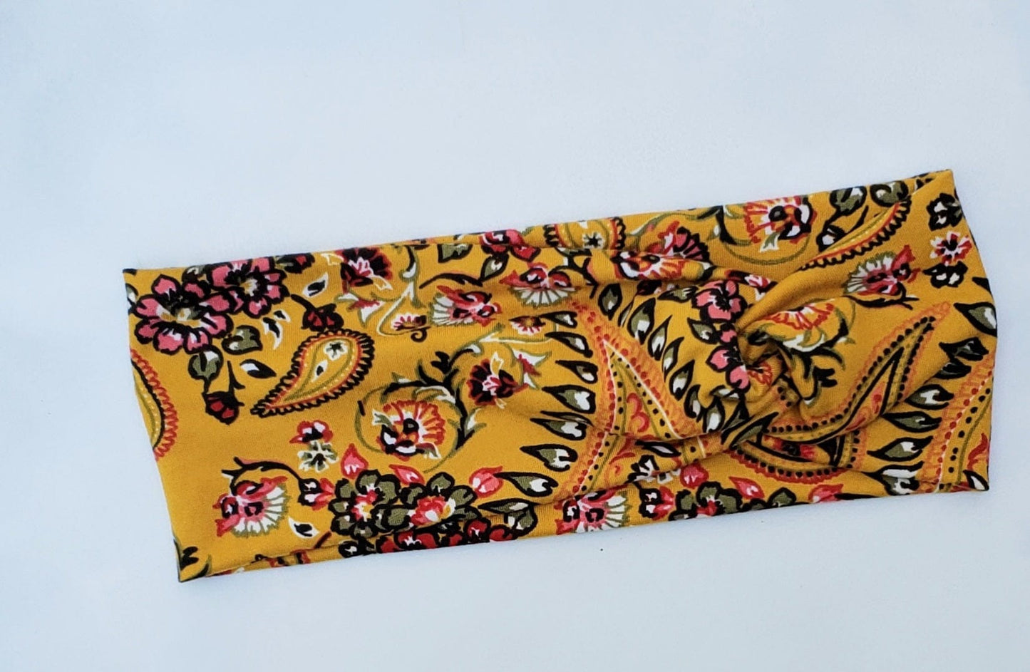 Mustard Paisley Headband