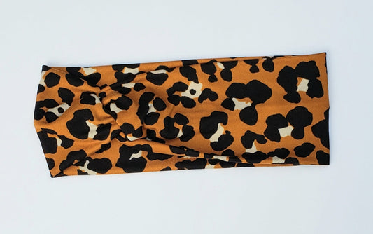 Mustard Leopard Print Headband