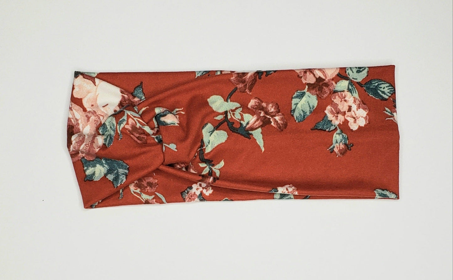 Burnt Orange Floral Headband