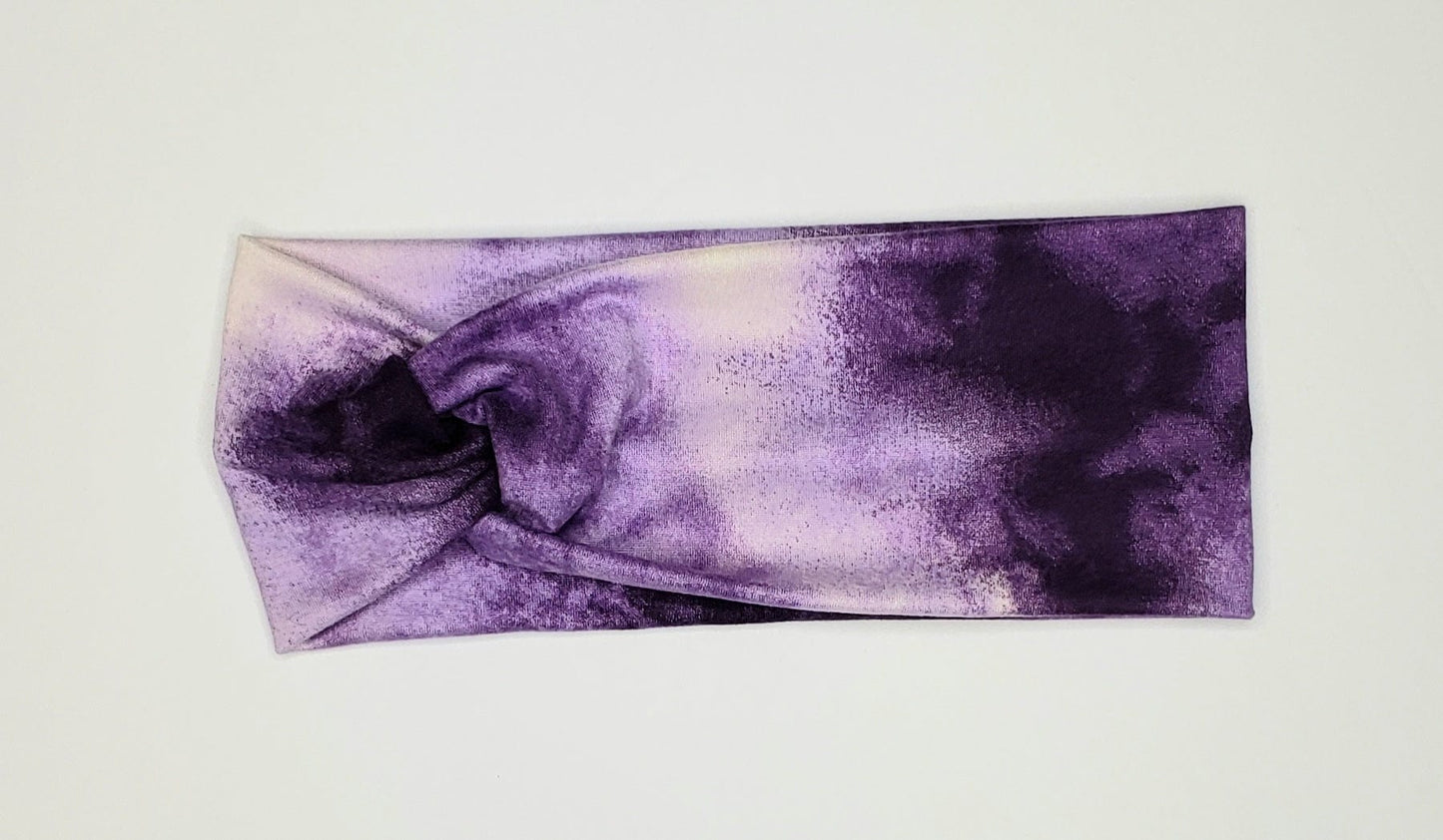 Purple Tie-Dye Headband