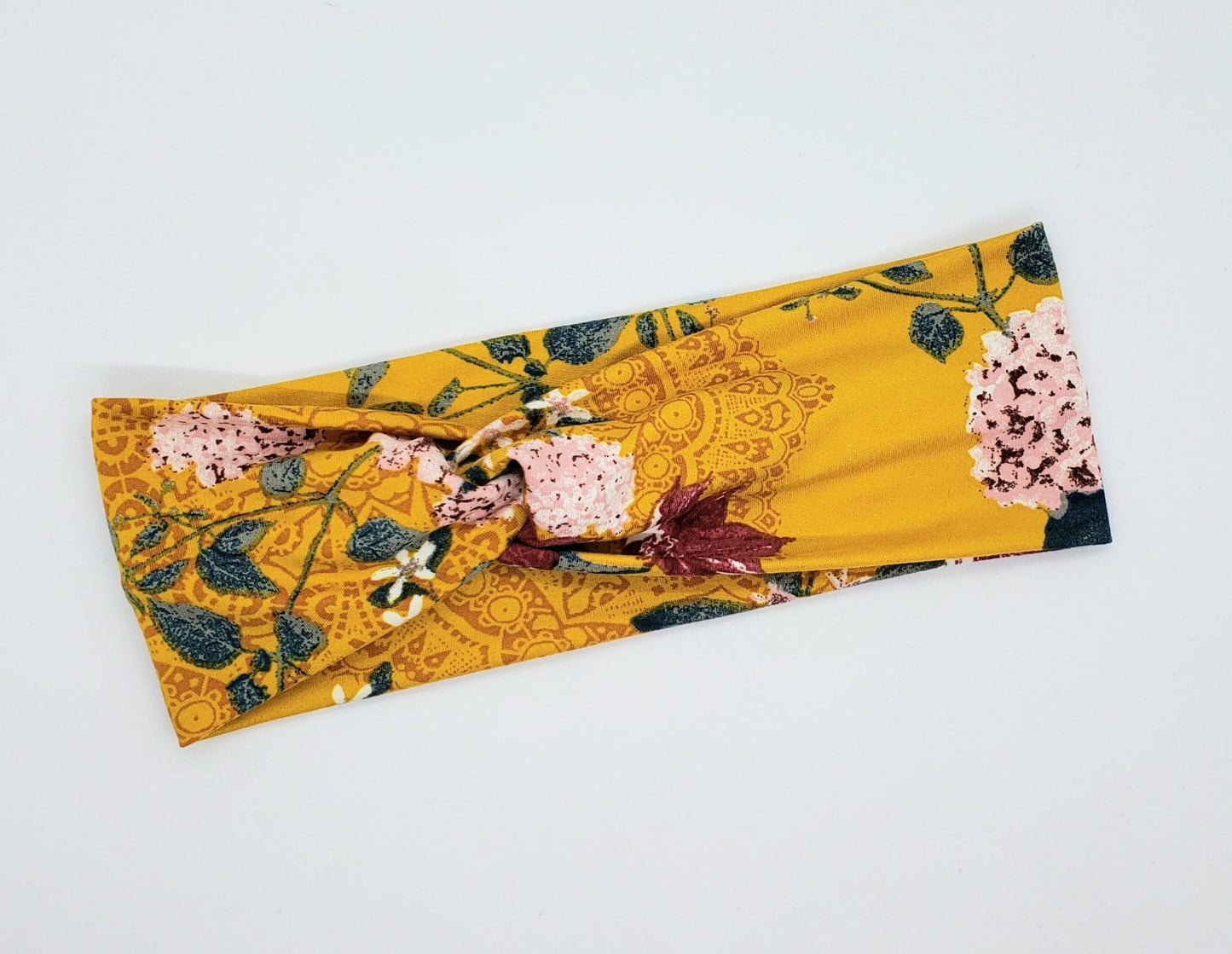 Mustard Vintage Floral Headband