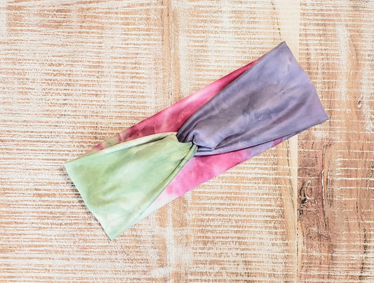 Strawberry Kiwi Tie-Dye Headband