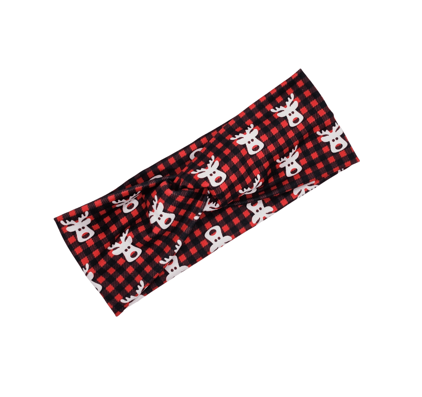 Raindeer Plaid Headband