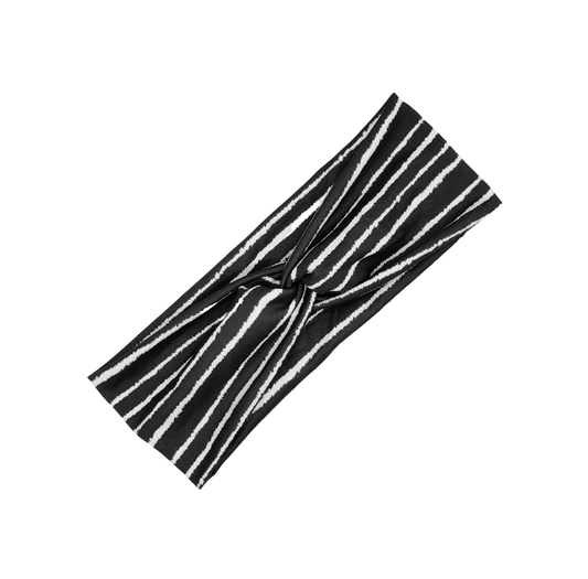 Black & White Stripe Headband