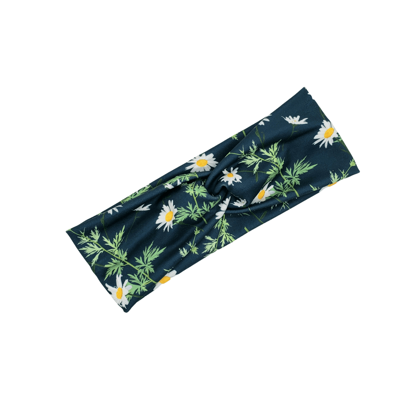 Floral on Navy Headband