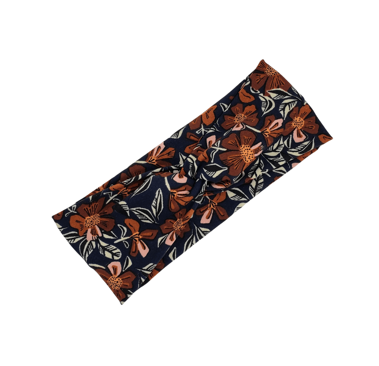 Navy Floral Headband