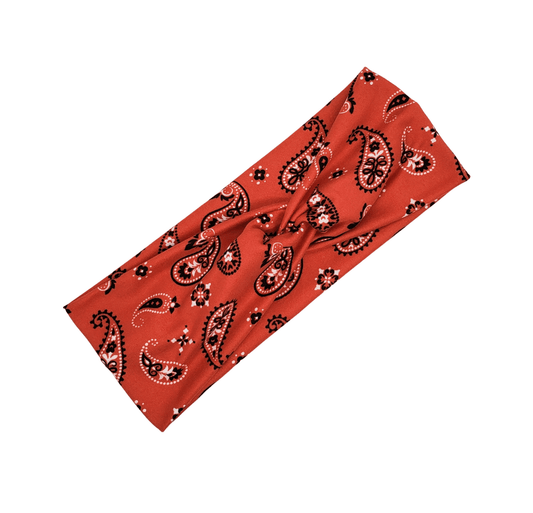 Red Bandana Headband