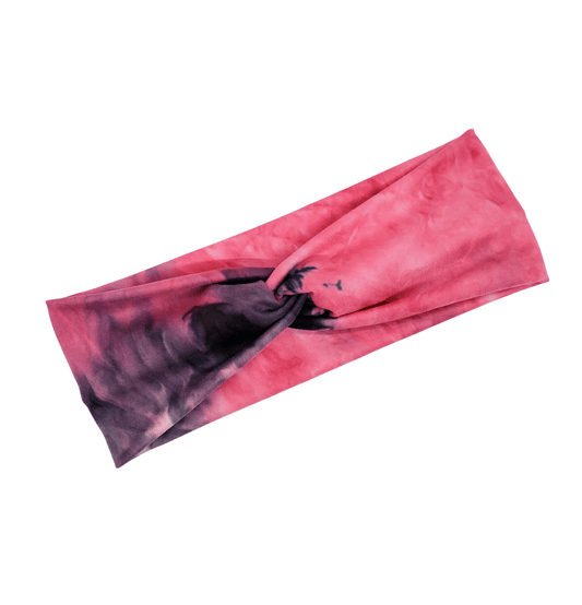 Hot Pink & Black Tie-Dye Headband