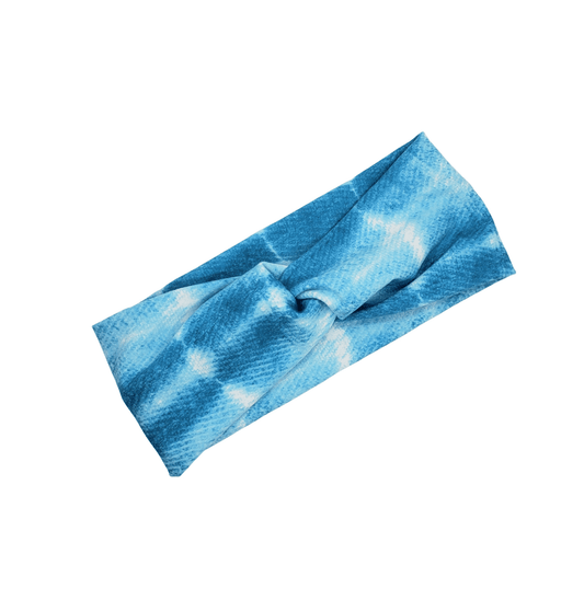 Blue Tie-Dye Headband