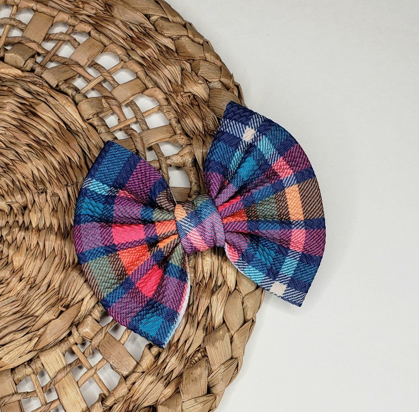 Holiday Plaid Bow