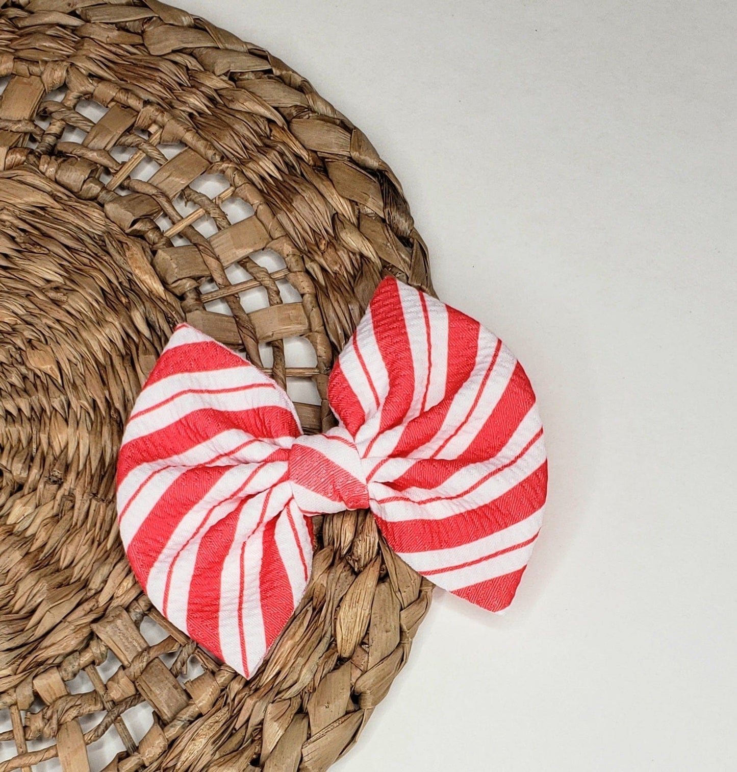 Candy Cane Bow