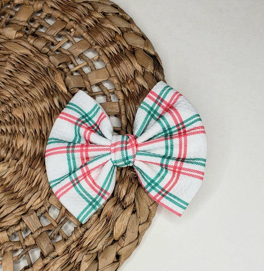 Christmas Plaid Bow