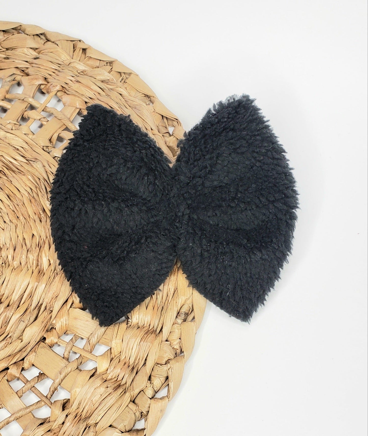 Fuzzy Black Bow