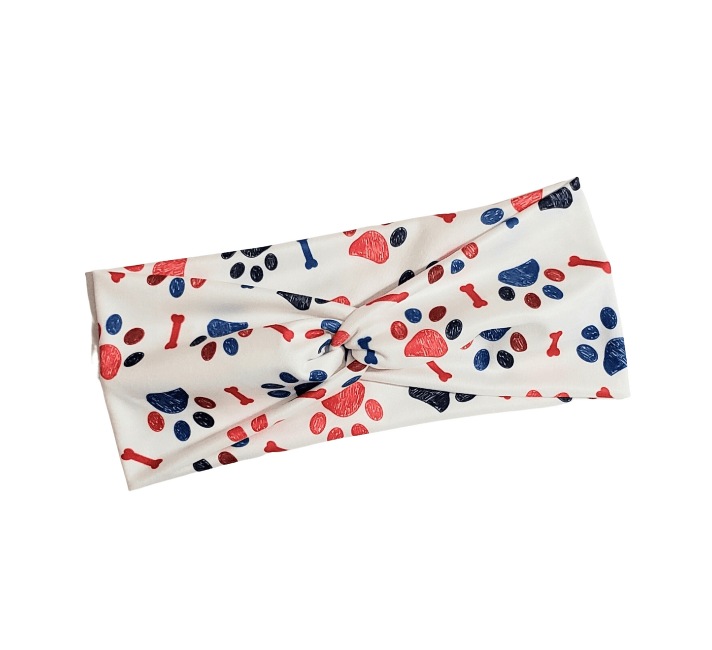 Red & Blue Paw Headband