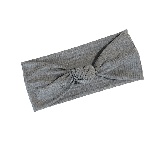 Grey Knot Headband