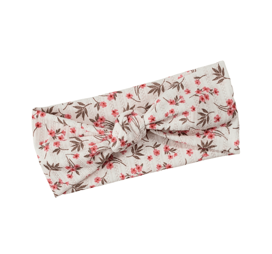 Red Floral Knot Headband