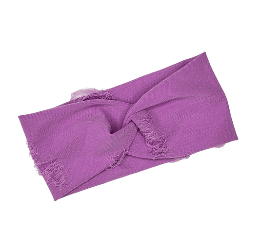 Lilac Distressed Headband
