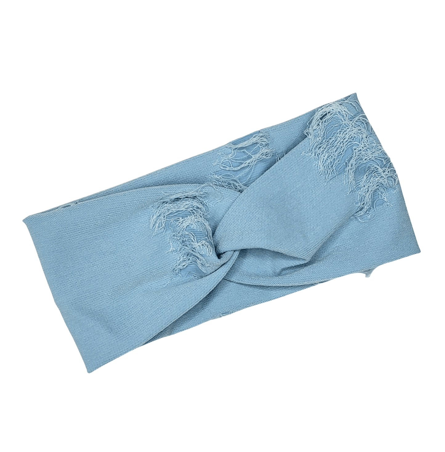 Baby Blue Distressed Headband